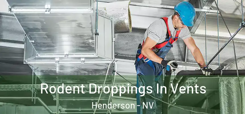 Rodent Droppings In Vents Henderson - NV